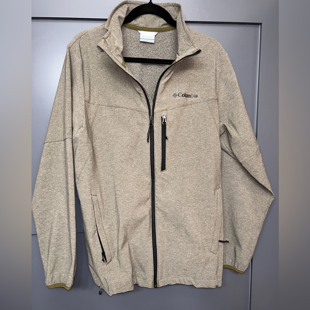 Columbia Fleece Lined Softshell Midweight Jacket Sz Medium